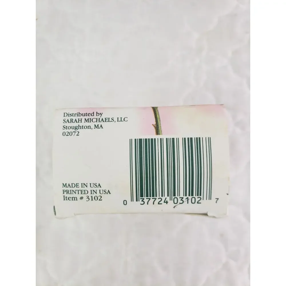 Vintage Sarah Michaels Rose Soap Bar Natural Body Discontinued 3.25 Oz Lot of 2